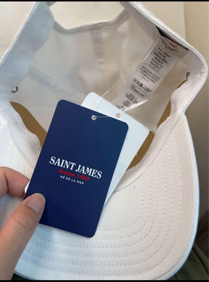 新品タグ付き　フランス館　限定　SAINTJAMES セントジェームス　キャップ