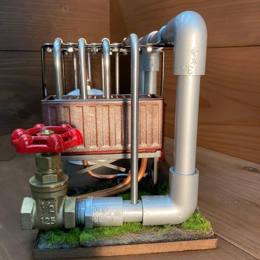 インテリア配管　ジオラマ風工場プラント　ハンドメイド