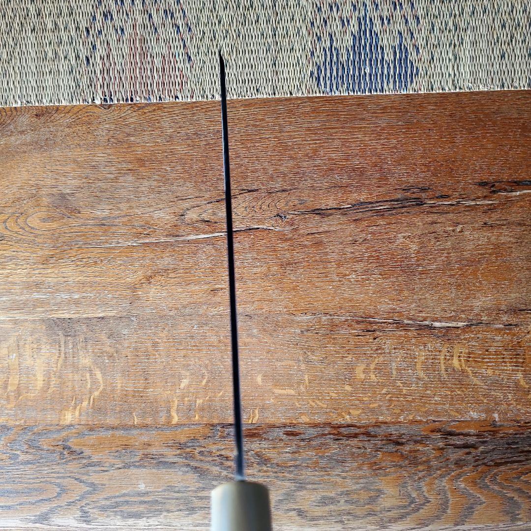 城山刃物製作所　八寸先丸包丁　超鋼スーパー本焼き黒檀柄鞘付