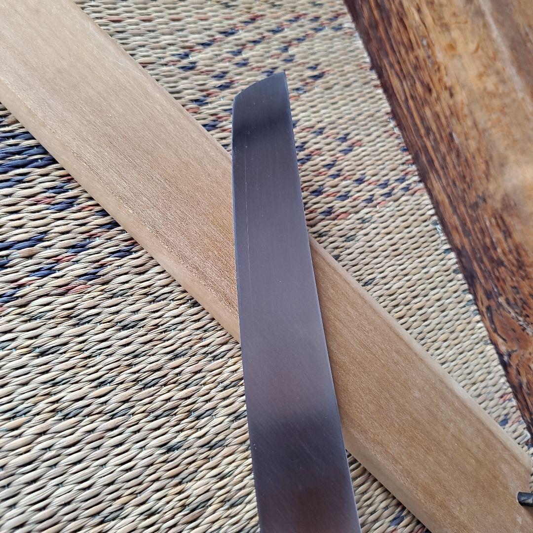 城山刃物製作所　八寸先丸包丁　超鋼スーパー本焼き黒檀柄鞘付