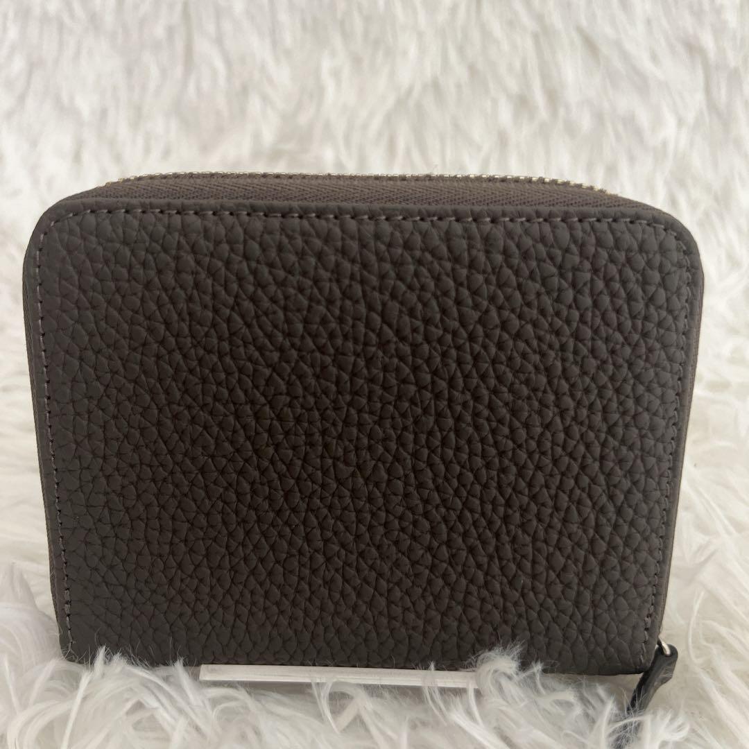 新品同様✨ボナベンチュラ スモール ラウンドジップ ウォレット [グレー ]