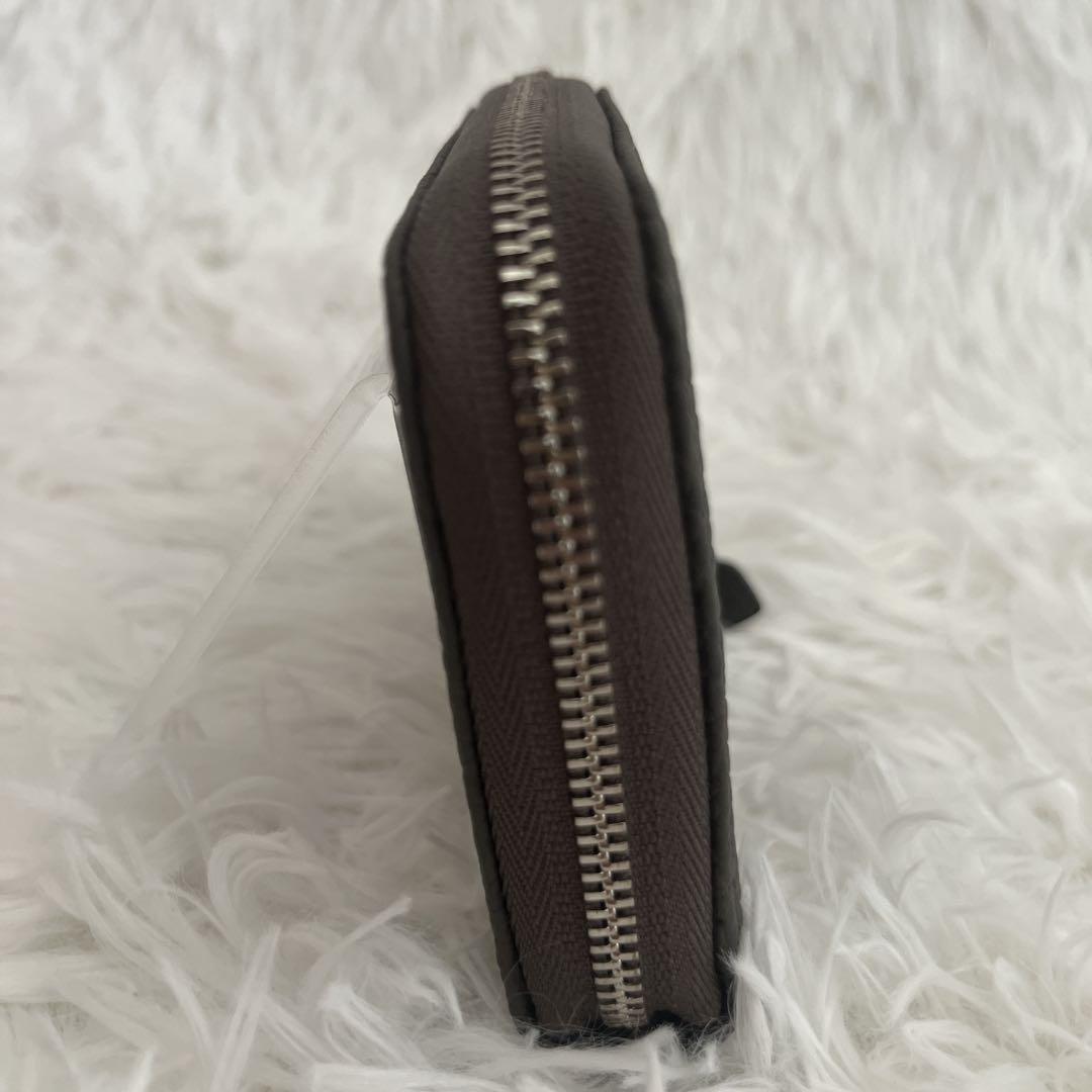 新品同様✨ボナベンチュラ スモール ラウンドジップ ウォレット [グレー ]