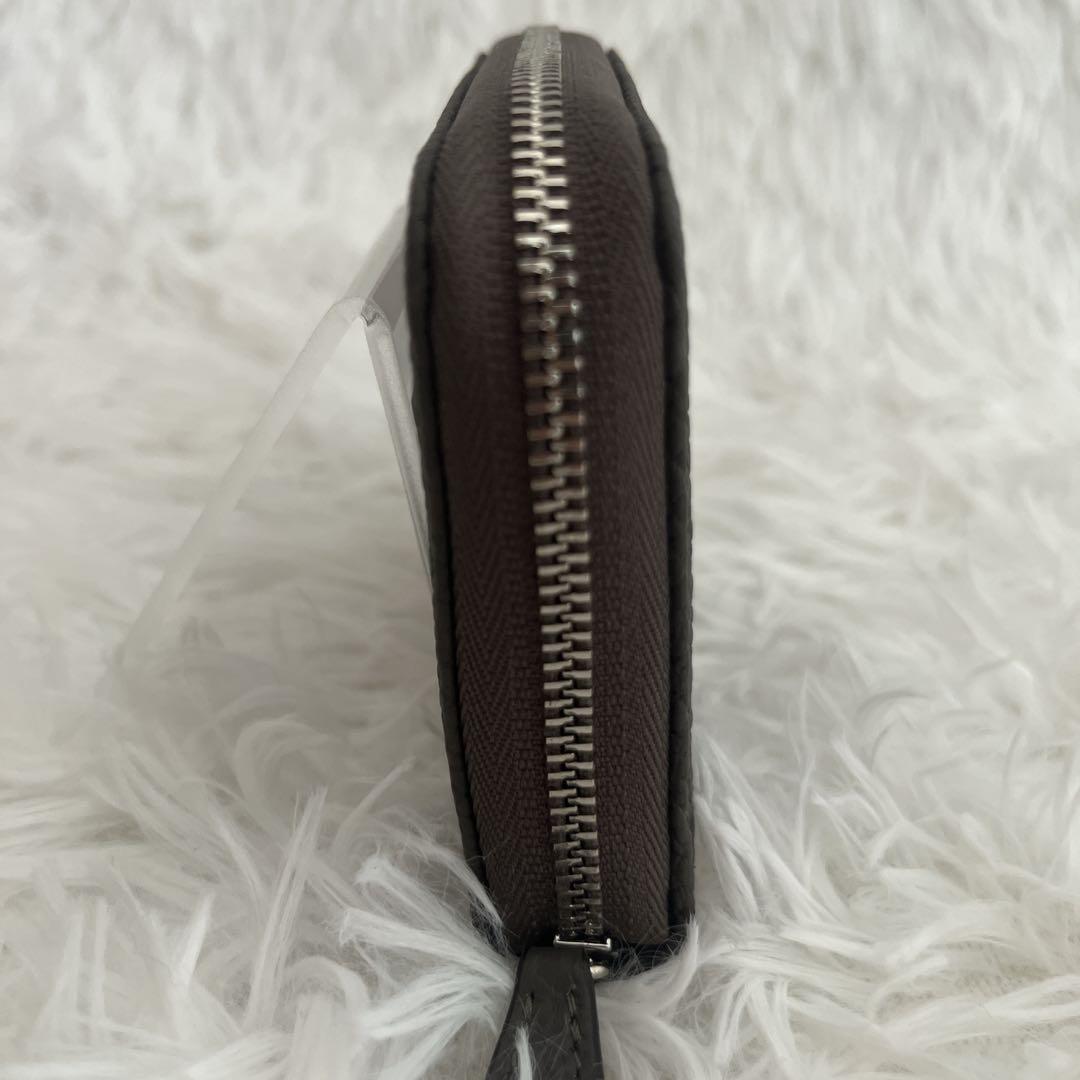 新品同様✨ボナベンチュラ スモール ラウンドジップ ウォレット [グレー ]