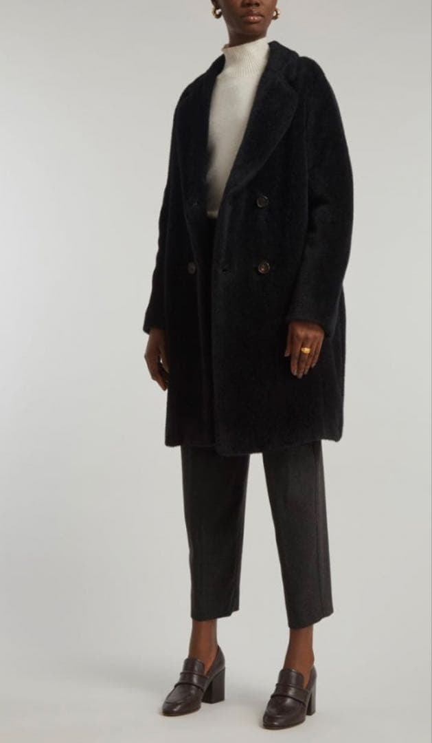 ★美品★マックスマーラ S MaxMara テディコート★ブラック★