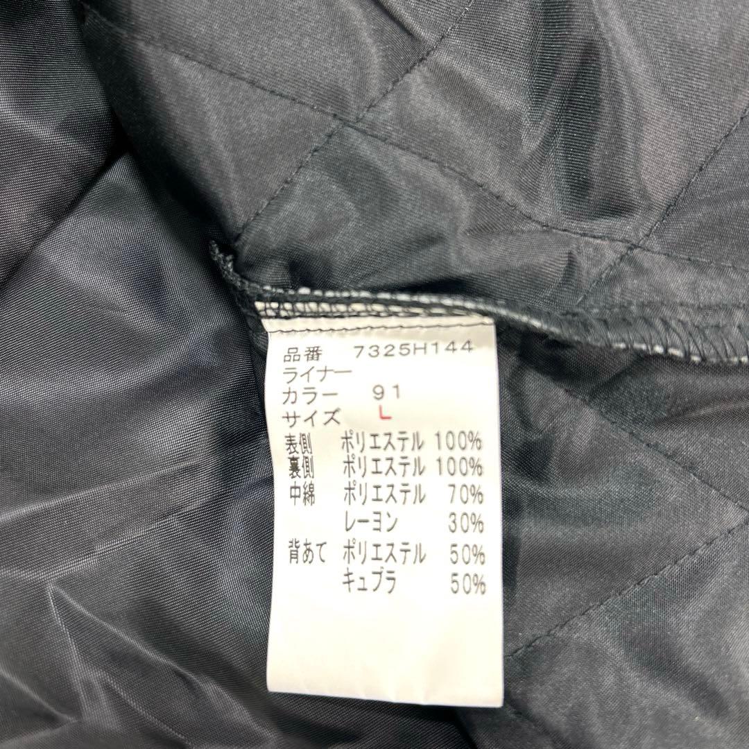 美品❗️【HILTON】ヒルトン トレンチコート (L) 黒 イタリア製