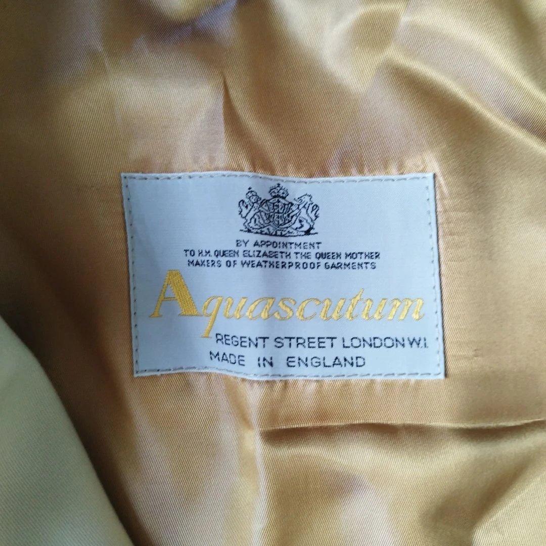 美品✨アクアスキュータム 2wayバルマカーンコート ライナー付き チェック L