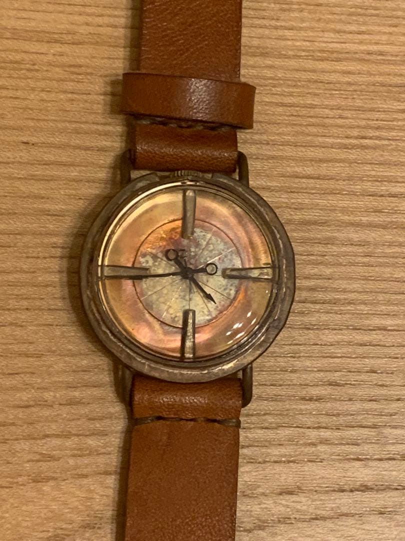 【新品】ipsilon ハンドメイド 腕時計 ブラウン
