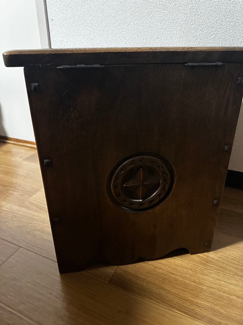 木製無垢材 ◾️蓋付き 木箱 ウッドボックス 収納ボックス スツール テーブル