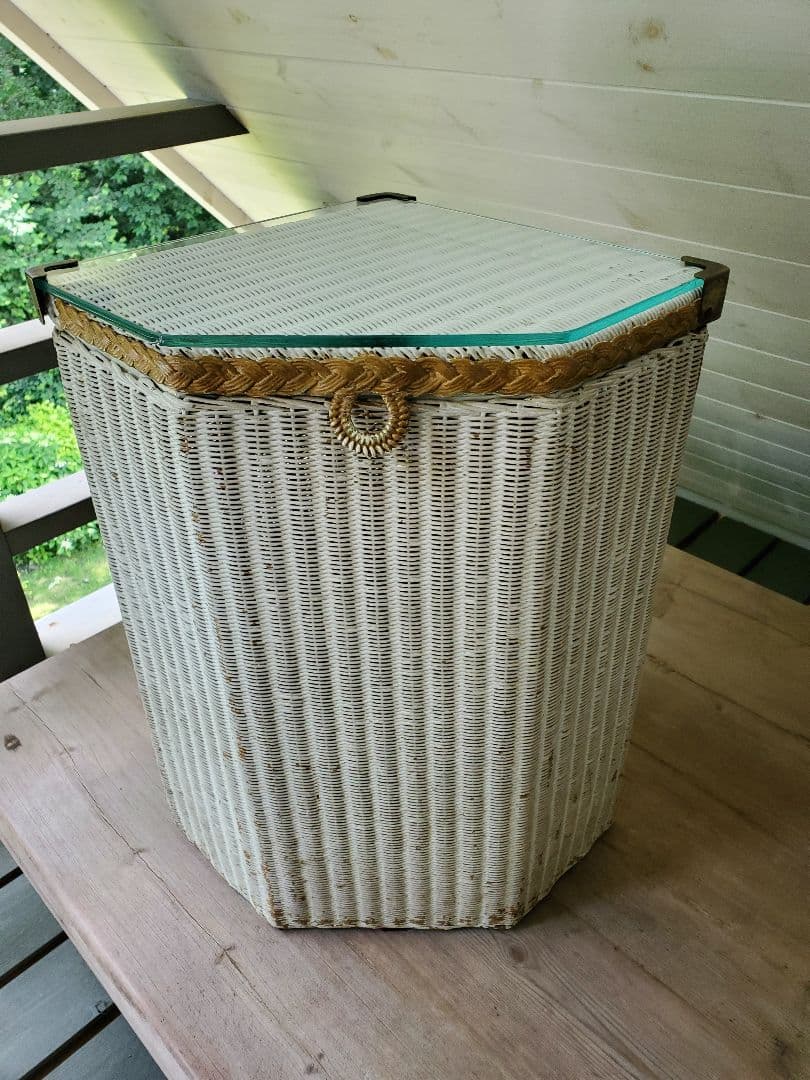 アンティーク　ロイドルーム　バスケット　収納　ゴミ箱