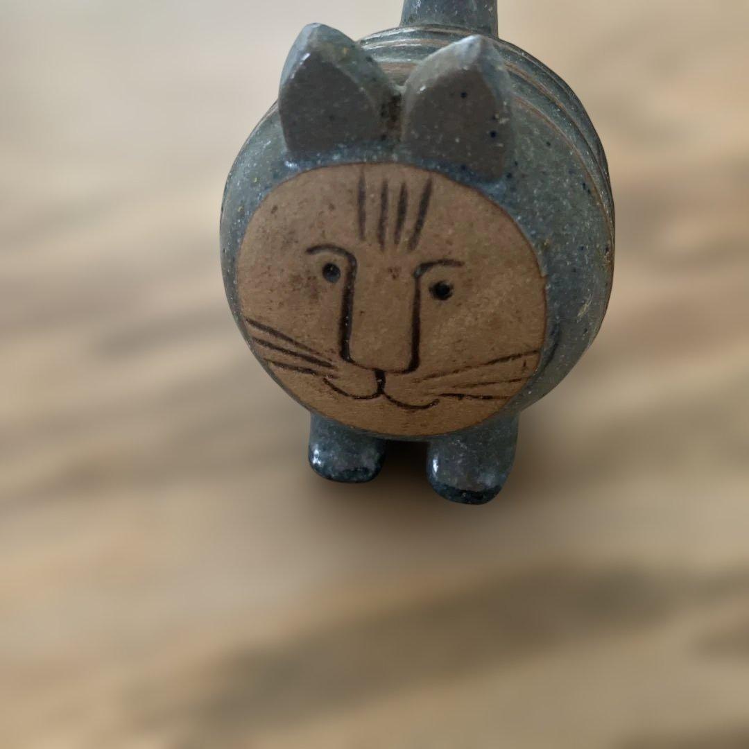 リサラーソン ネコ　メナゲリシリーズ 置物　北欧　ヴィンテージ　陶器