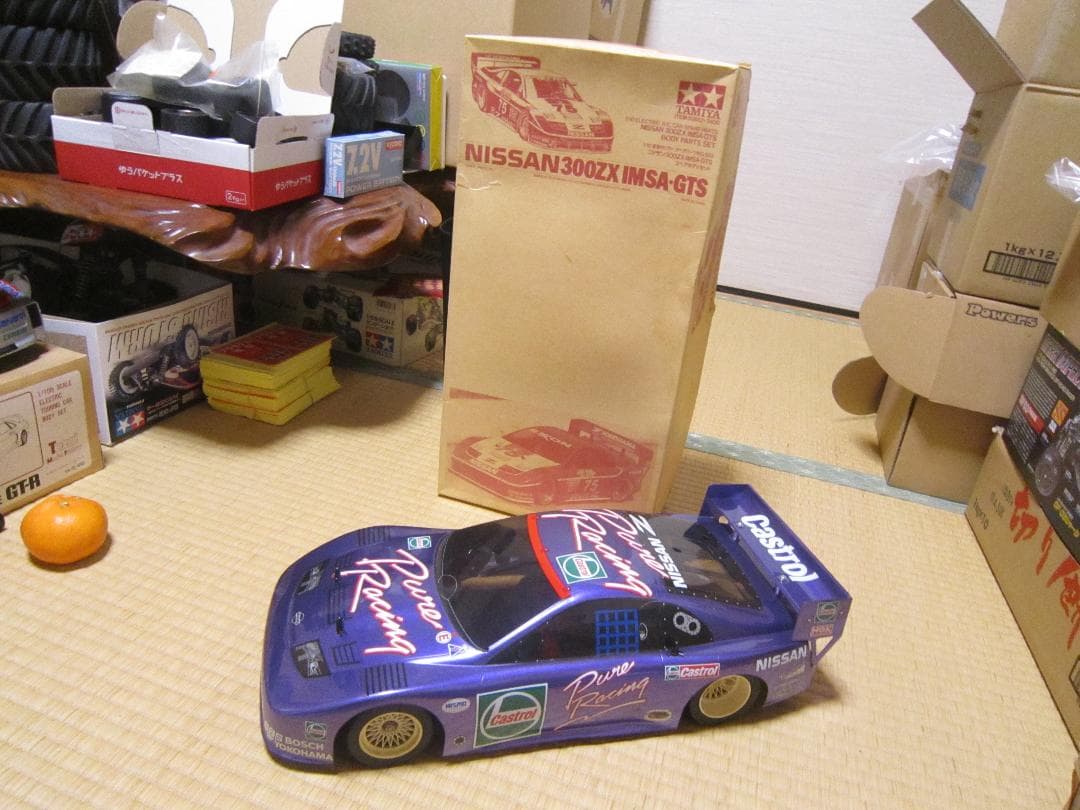 摩天楼 1/10 タミヤ Cカー 激レアモーター＆外箱付属 新品ボディ