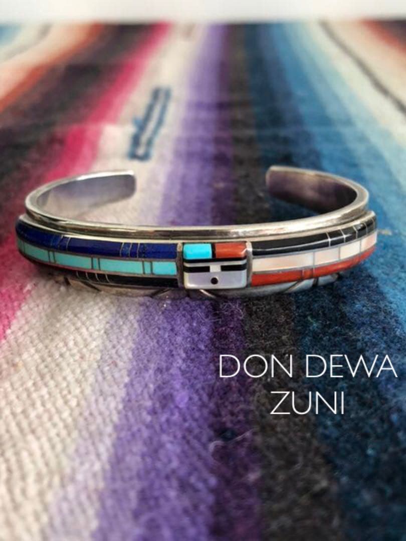 ZUNI Don Dewa ドンデワ　サンフェイス　インレイバングル　ナバホズニ