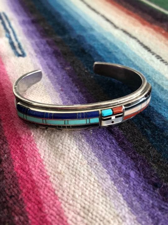 ZUNI Don Dewa ドンデワ　サンフェイス　インレイバングル　ナバホズニ