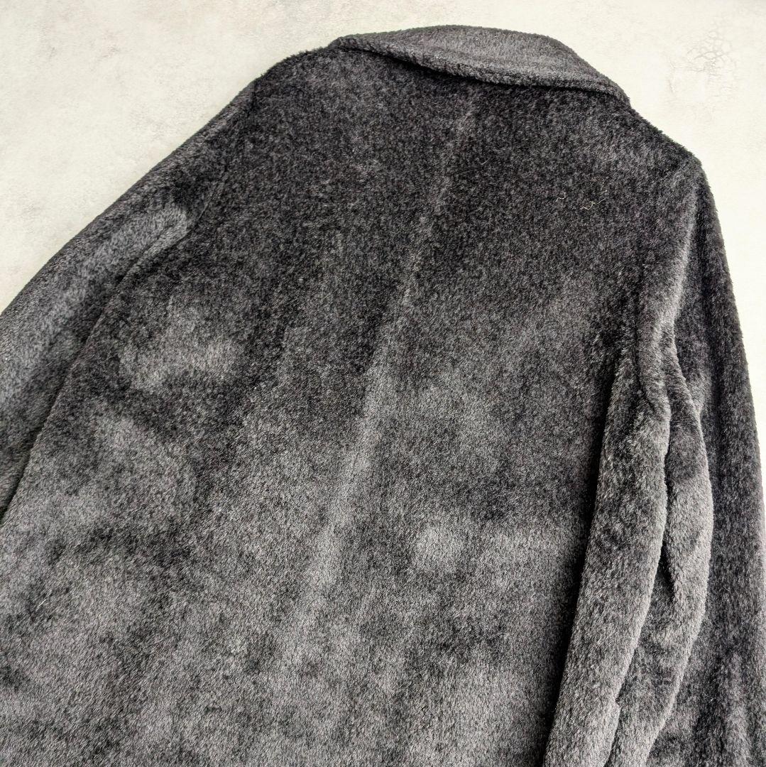 【訳あり】MaxMara マックスマーラ アルパカ混 シャギーコート ブラック