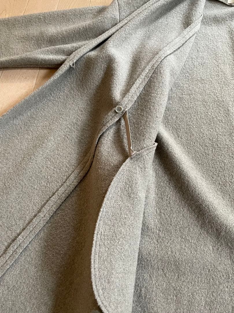 evameva press wool プレスウールローブコート