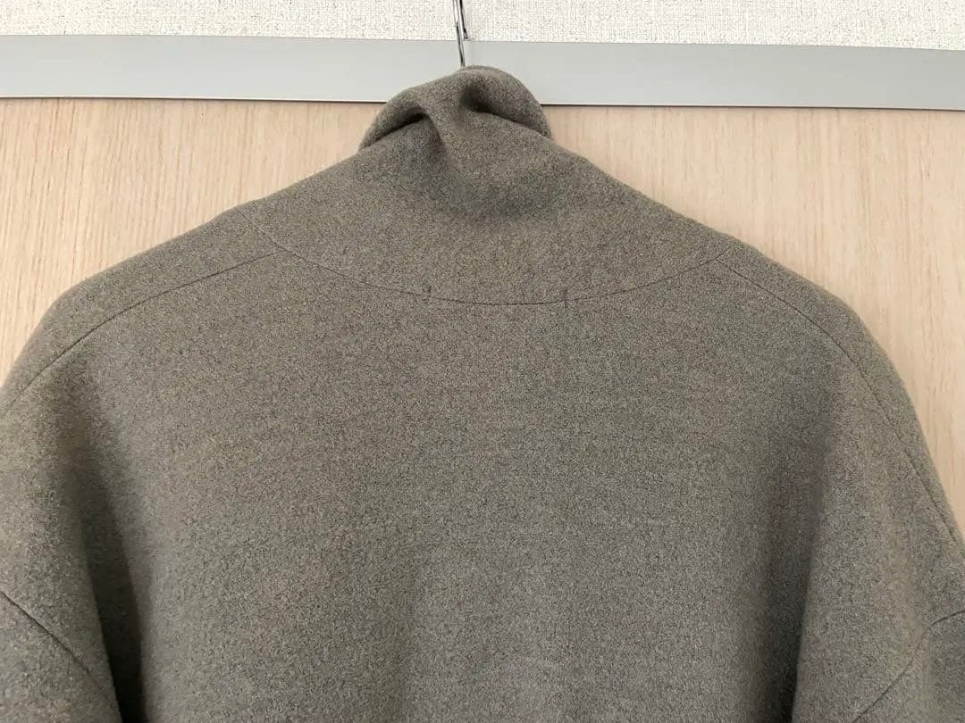 evameva press wool プレスウールローブコート