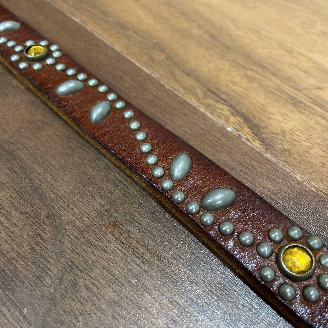 HTC フラワースタッズ ナローベルト イエローストーン 34inch