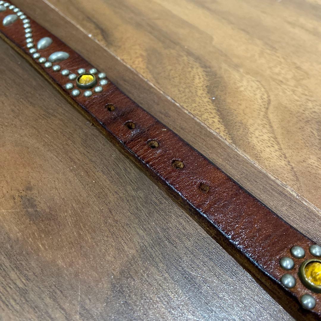 HTC フラワースタッズ ナローベルト イエローストーン 34inch