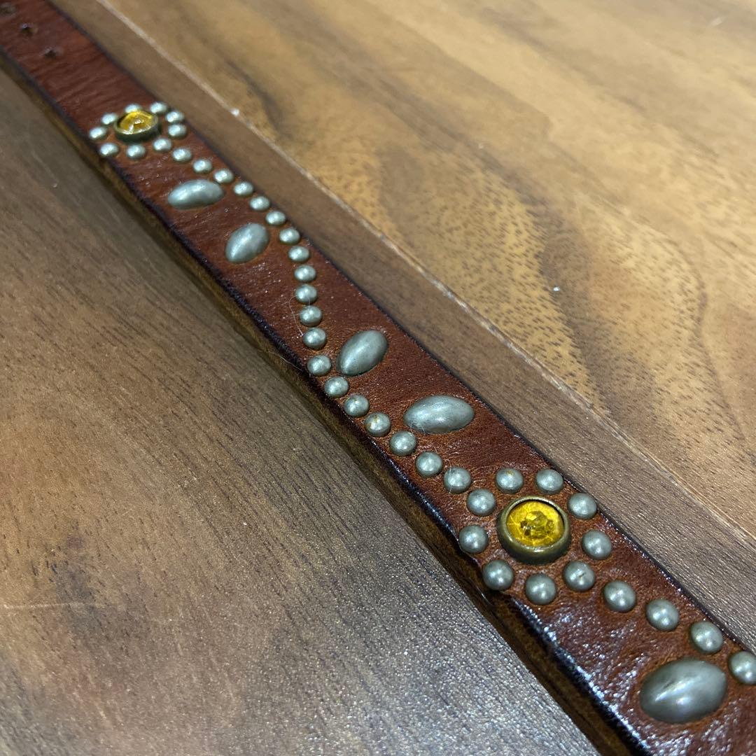 HTC フラワースタッズ ナローベルト イエローストーン 34inch