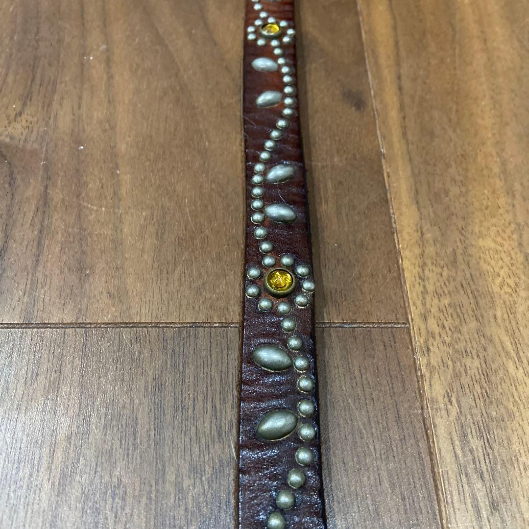 HTC フラワースタッズ ナローベルト イエローストーン 34inch