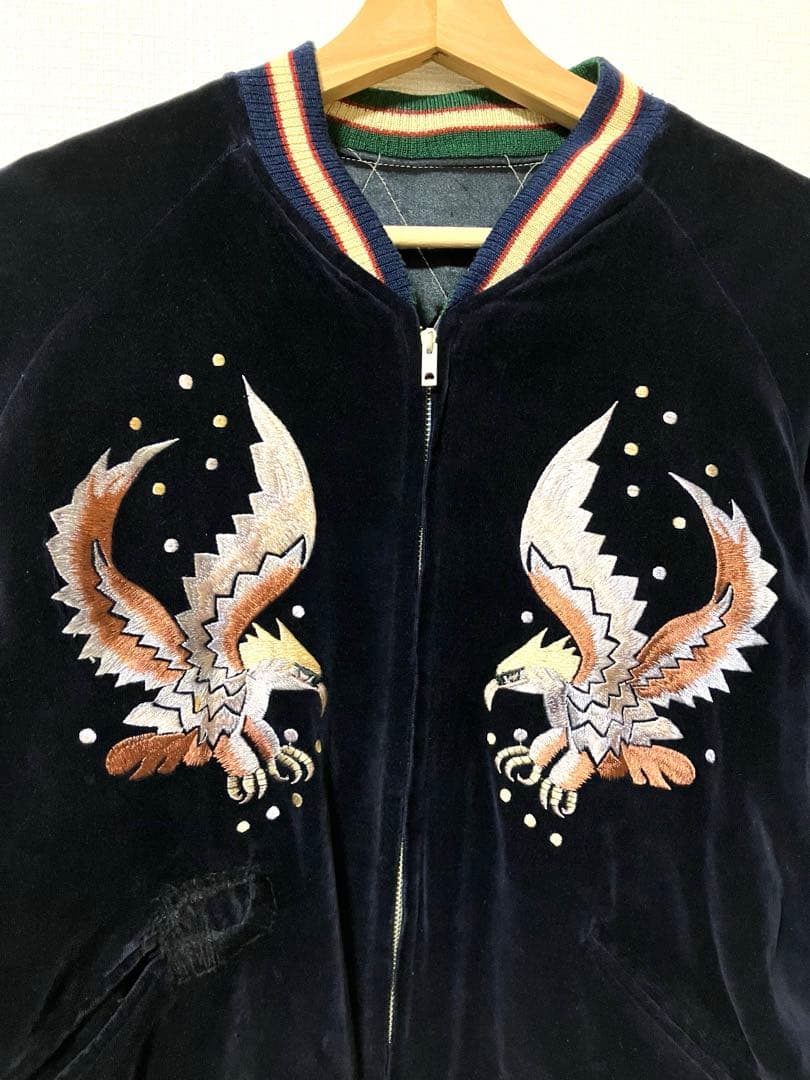 テーラー東洋 別珍 スカジャン 舞妓/鷲 YOKOSUKA サイズL