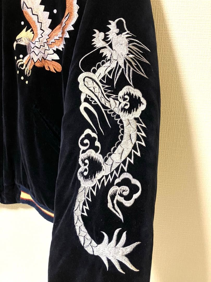 テーラー東洋 別珍 スカジャン 舞妓/鷲 YOKOSUKA サイズL