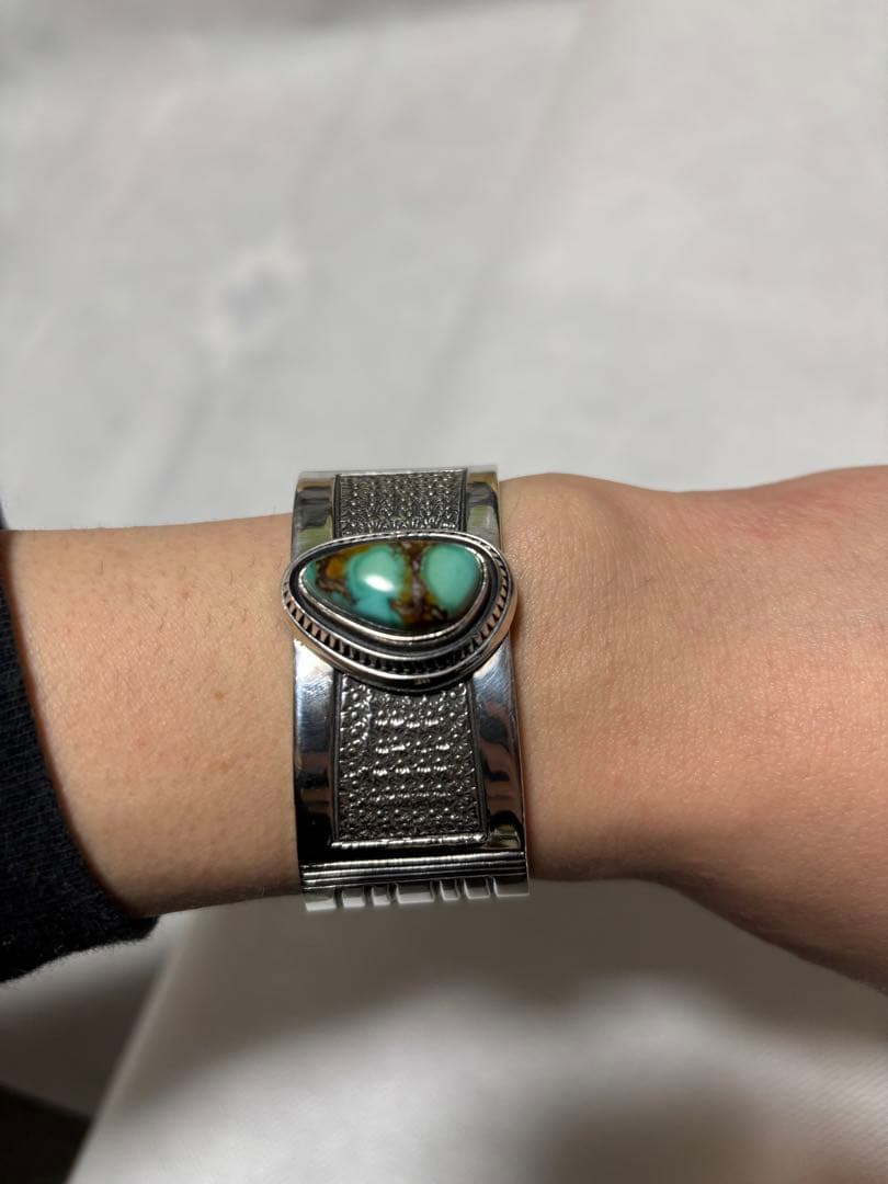 [しょう先生]インディアンジュエリー　ナバホ　バングル　ターコイズ