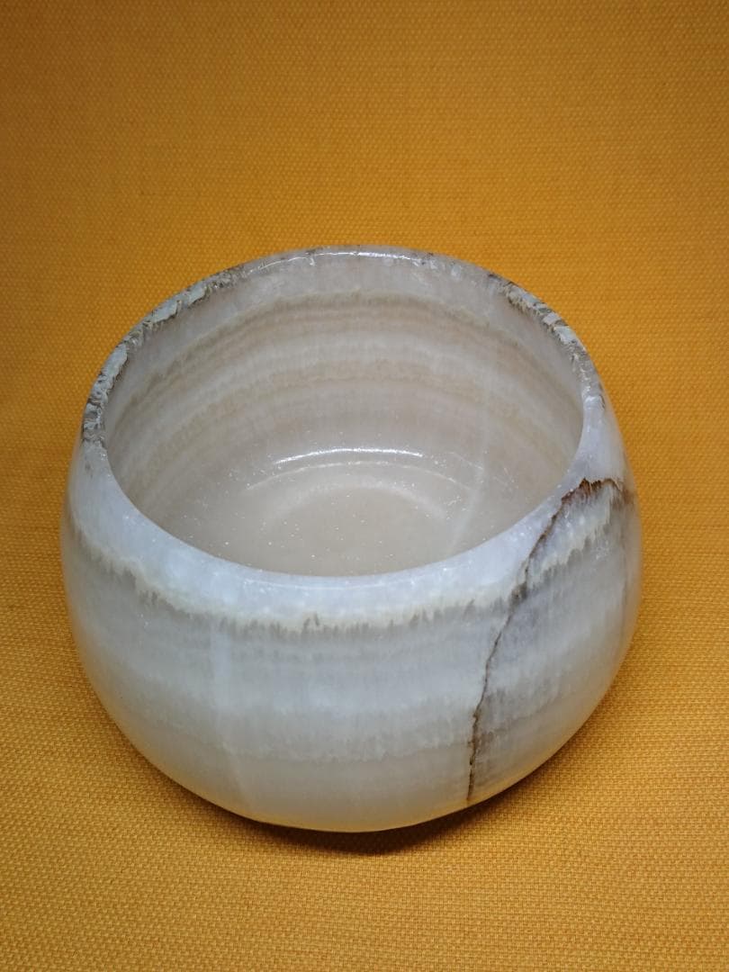 彫刻　茶碗　花器　玉石　茶道　華道　置物　インテリア　工芸品　美術品　A1582