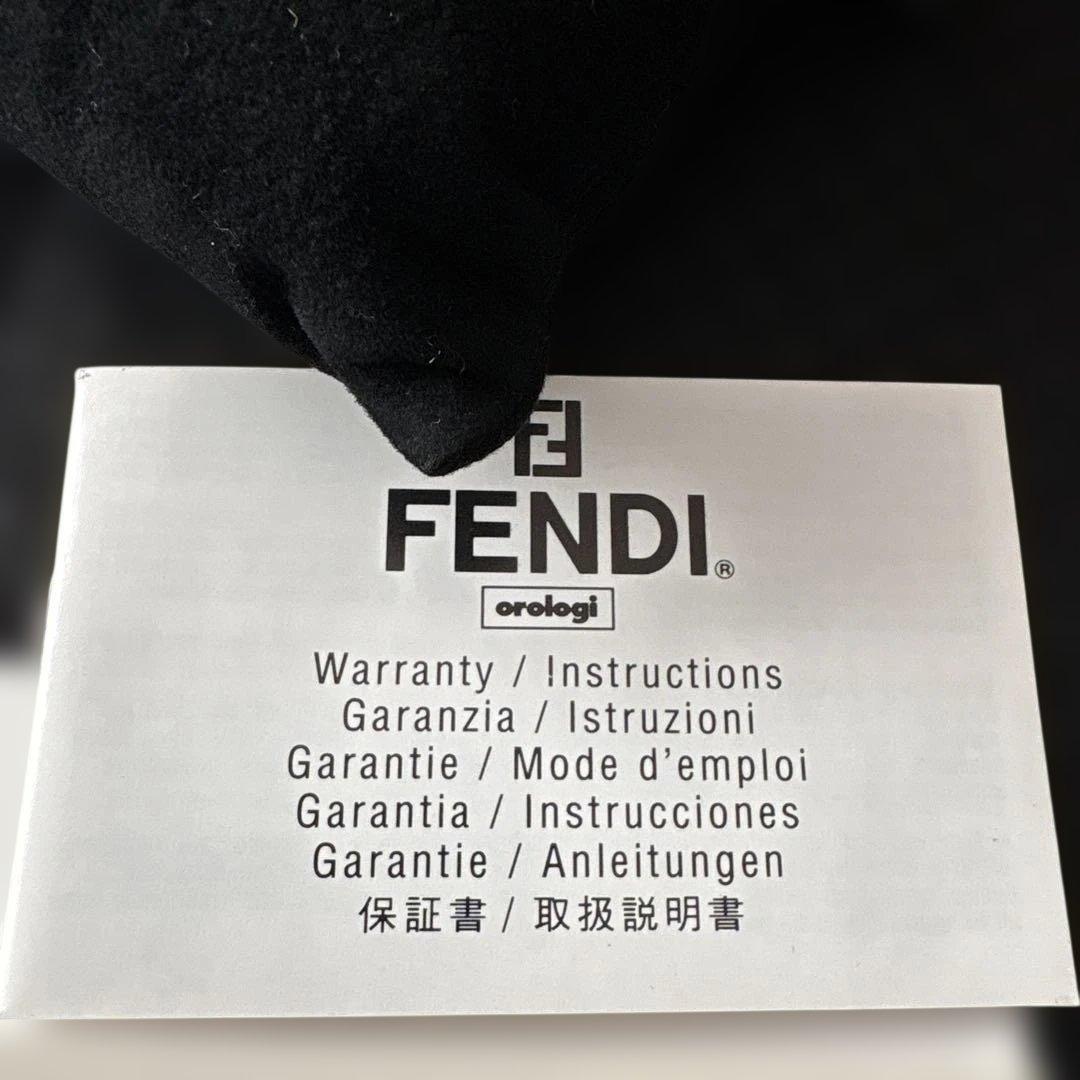 新品未使用（電池切れ）FENDI 腕時計 クォーツ 黒文字盤 ステンレス