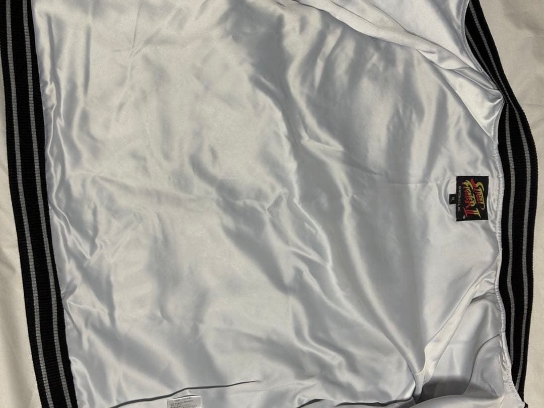 Street Fighter II スカジャン XL ブラックシルバー　着丈75
