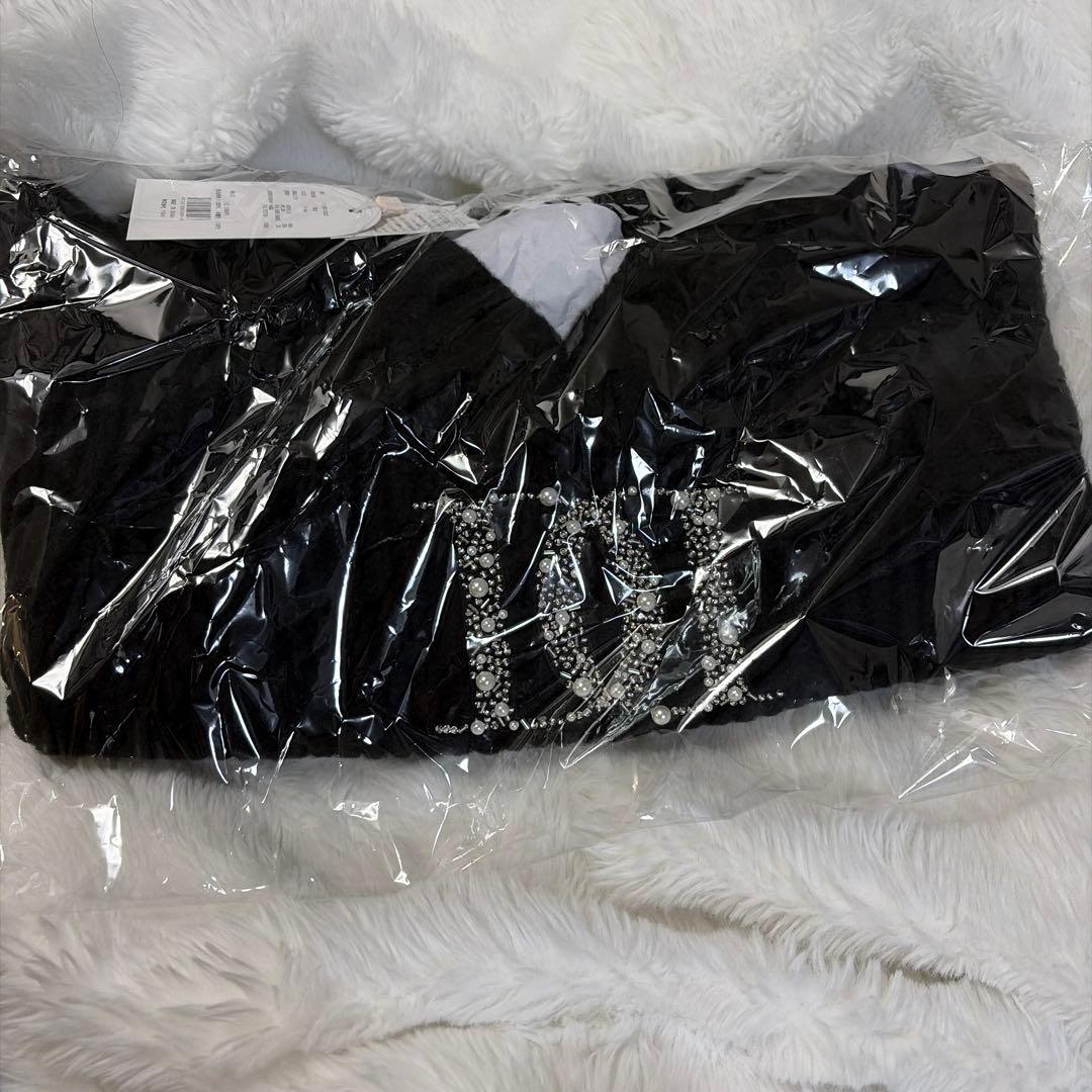 新品未開封.Darich ファンシービーズDDロゴボリュームニットトップス