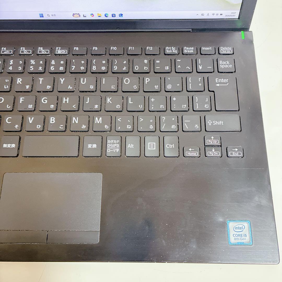 薄型 VAIO SSD 初期設定済 カメラ Windows11 ノートパソコン