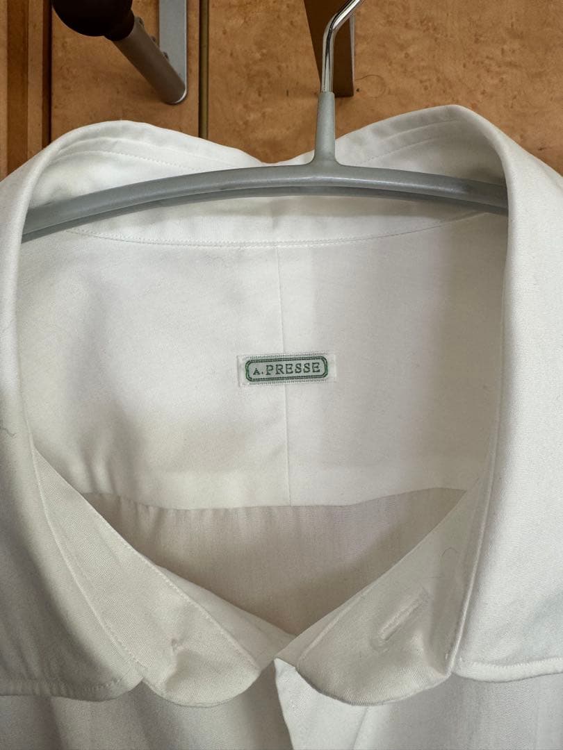 A.PRESSE Regular Collar Shirt ホワイト 2
