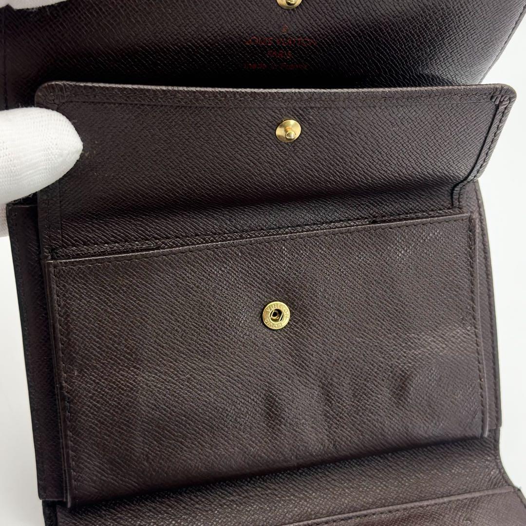 ルイヴィトン ポルト トレゾール エテュイ パピエ ダミエ 三つ折り 長財布