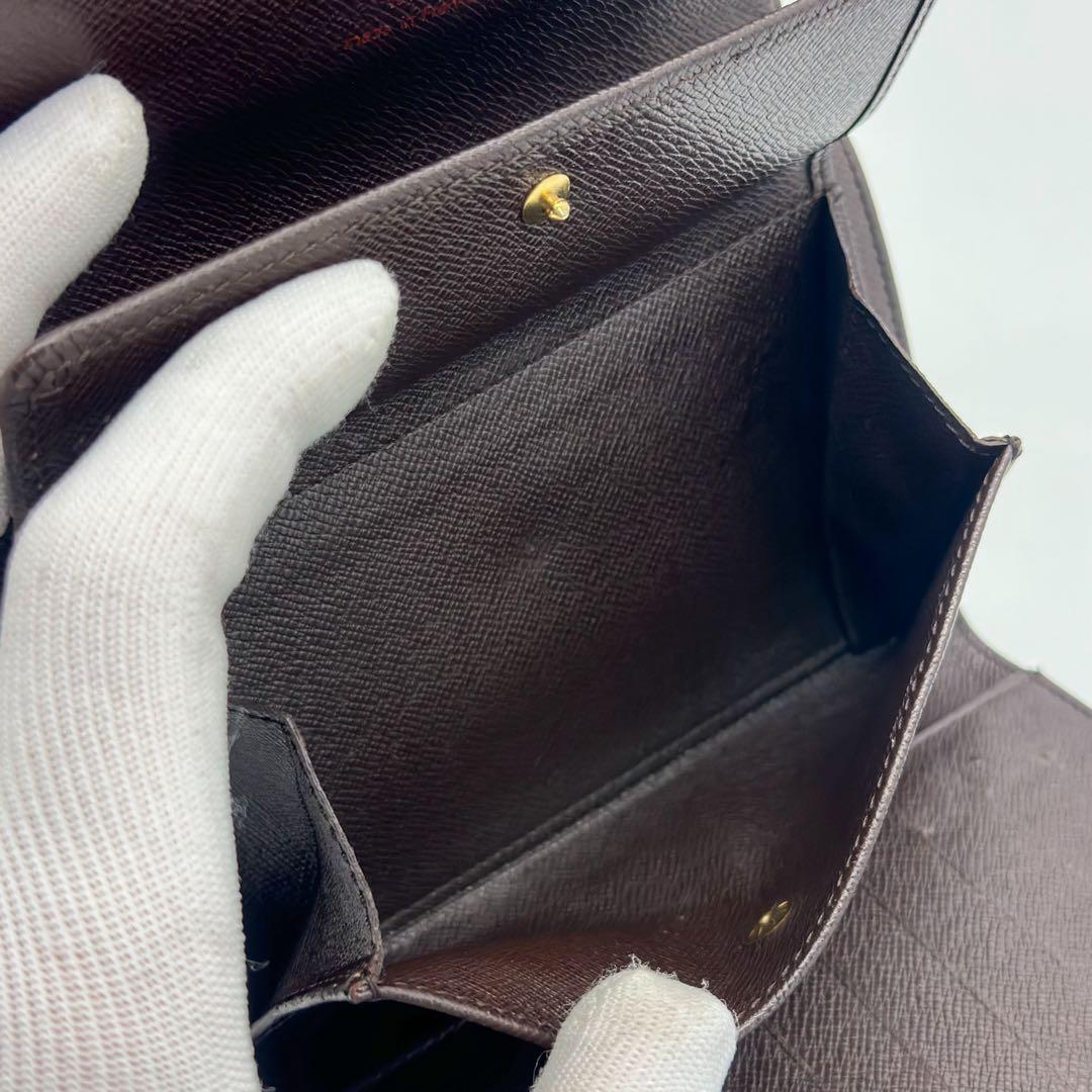 ルイヴィトン ポルト トレゾール エテュイ パピエ ダミエ 三つ折り 長財布