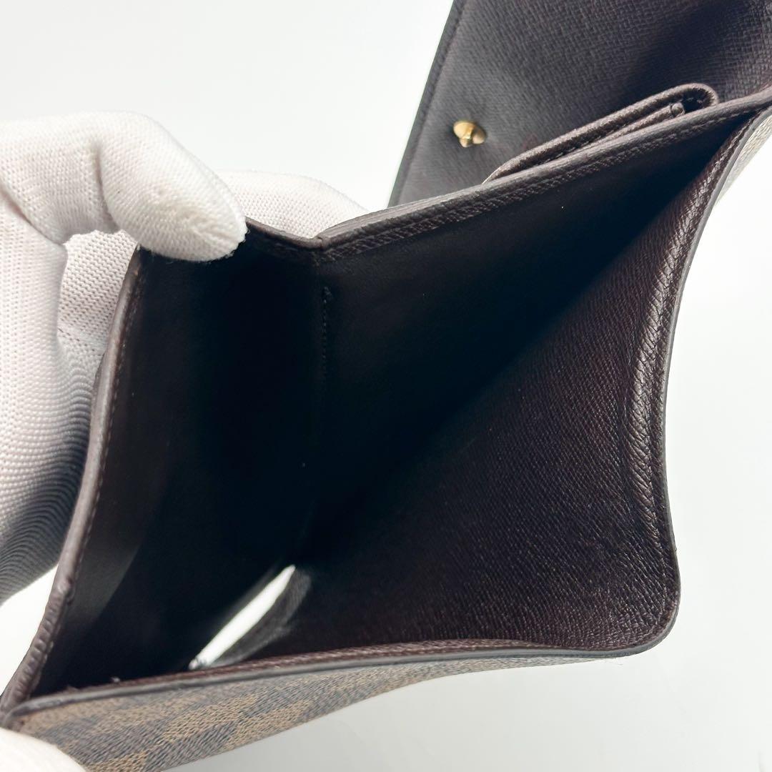 ルイヴィトン ポルト トレゾール エテュイ パピエ ダミエ 三つ折り 長財布