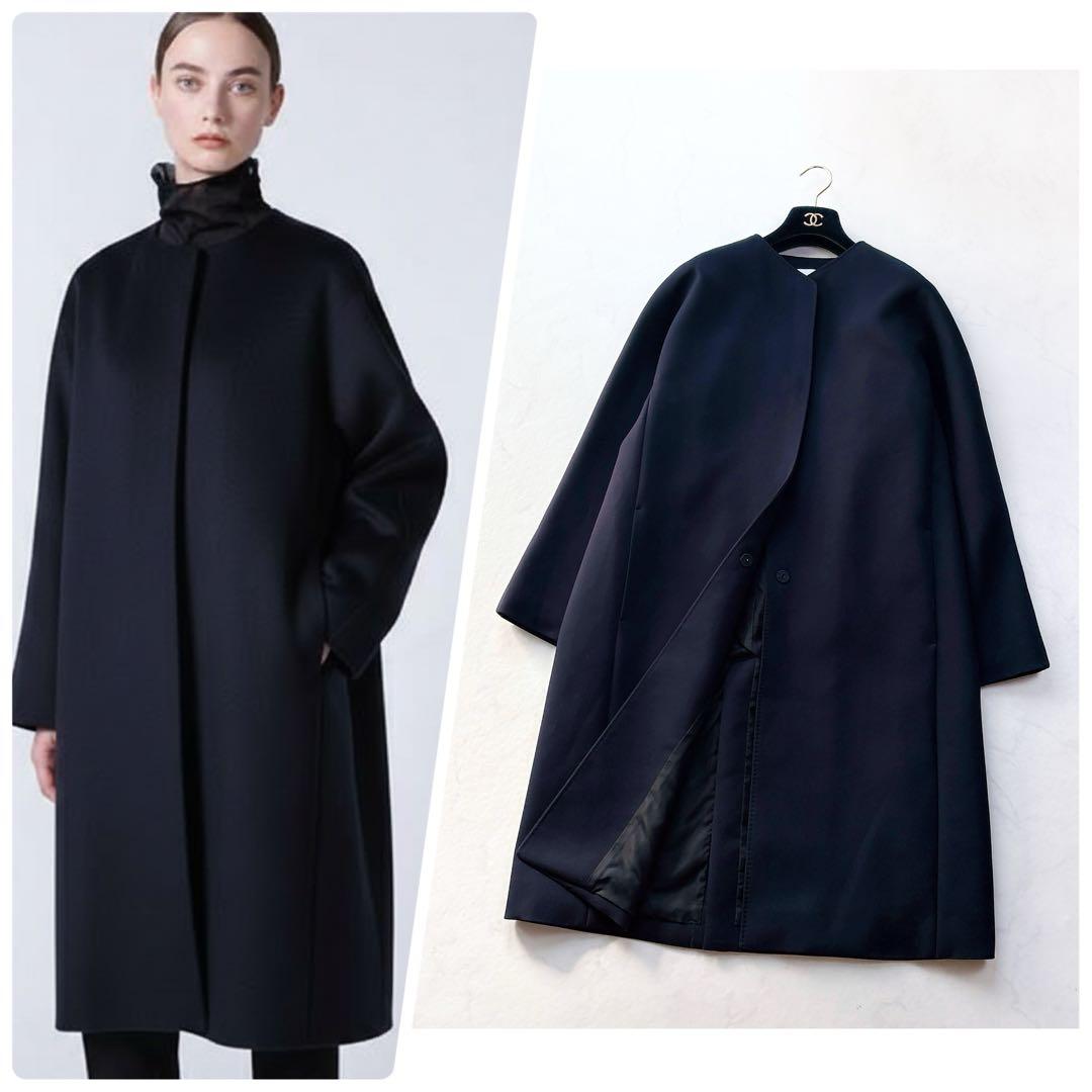 【ADORE】定価6.8万　トリプルクロスコート　ノーカラーコート　オケージョン