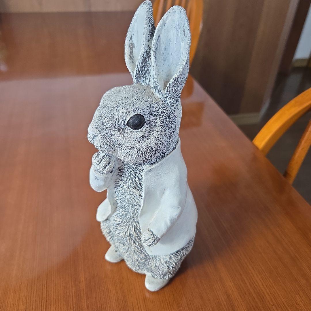 陶器製ウサギオーナメント 約25cm