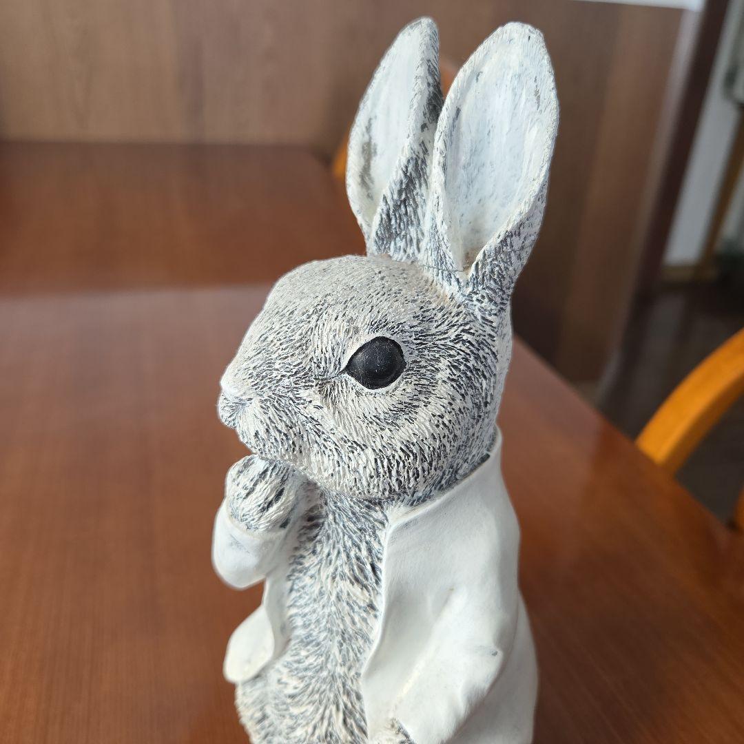 陶器製ウサギオーナメント 約25cm