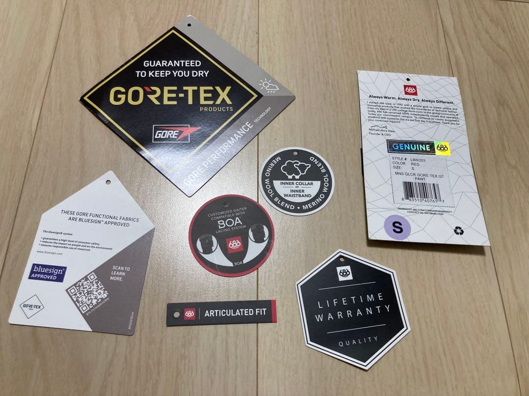 686 GORE-TEX GT スノーボードパンツ　Sサイズ　レッド