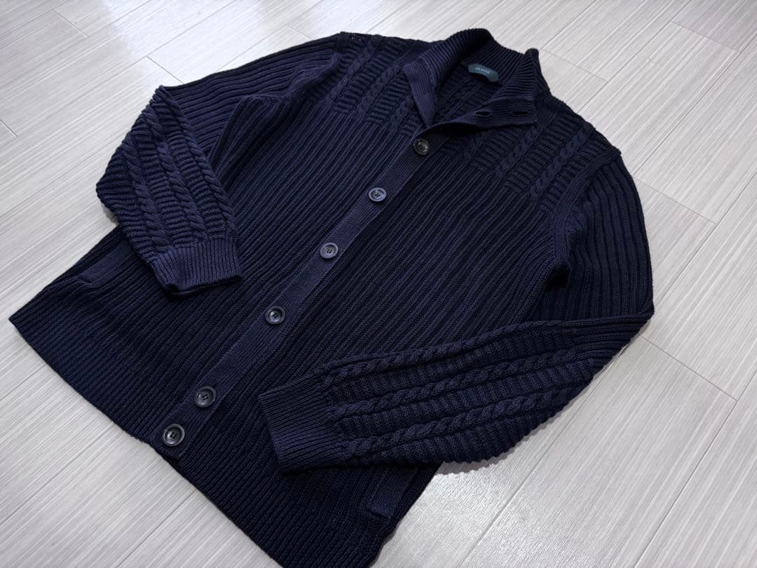 ZANONE ザノーネ キョート 52 スタンドカラー ニット カーディガン