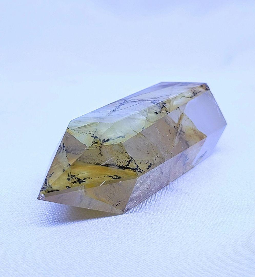 高品質　デンドリティック　ゴールデンヒーラー　共生　水晶　ポイント　六角柱