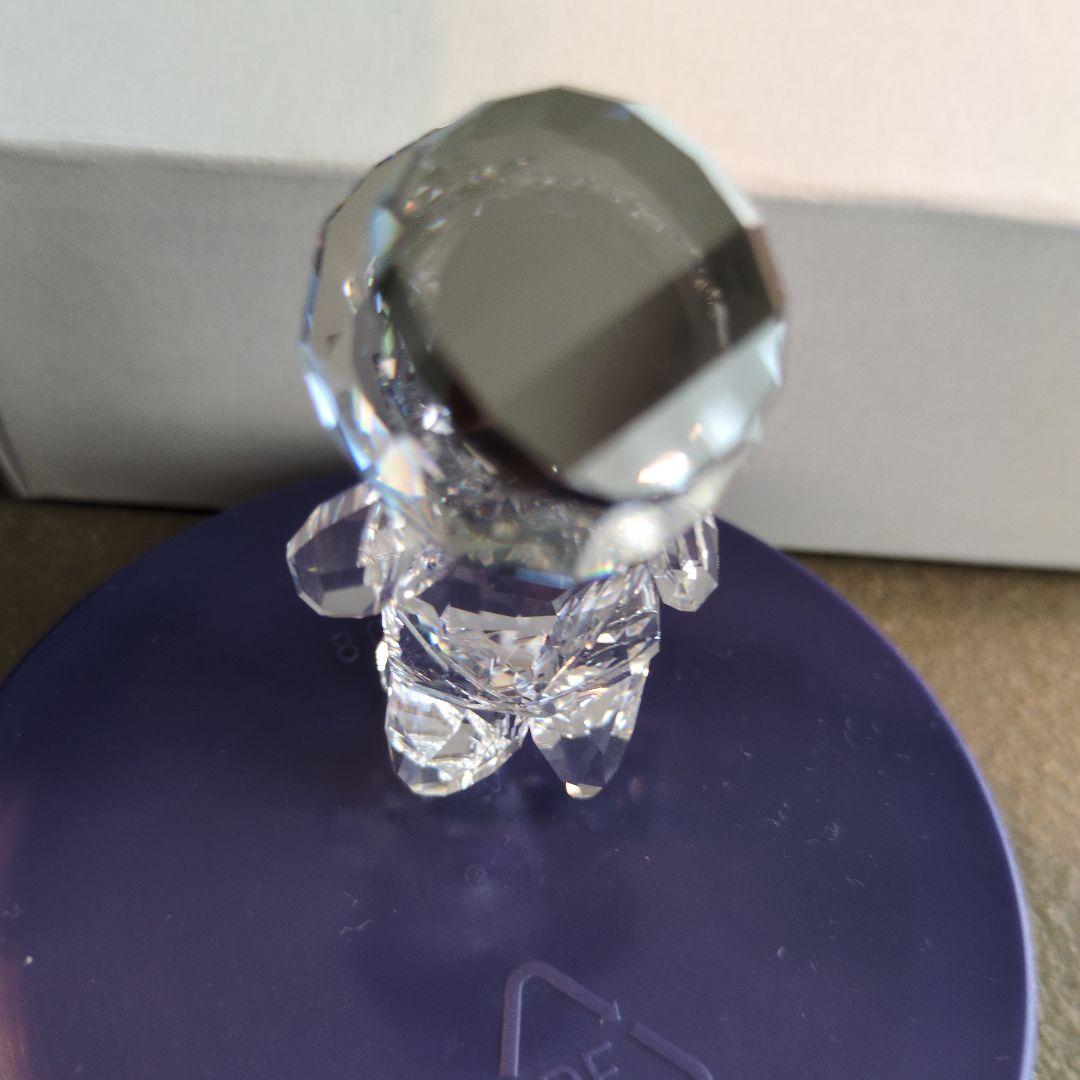 Swarovski クリスタルくま 2体セット　プレート付き