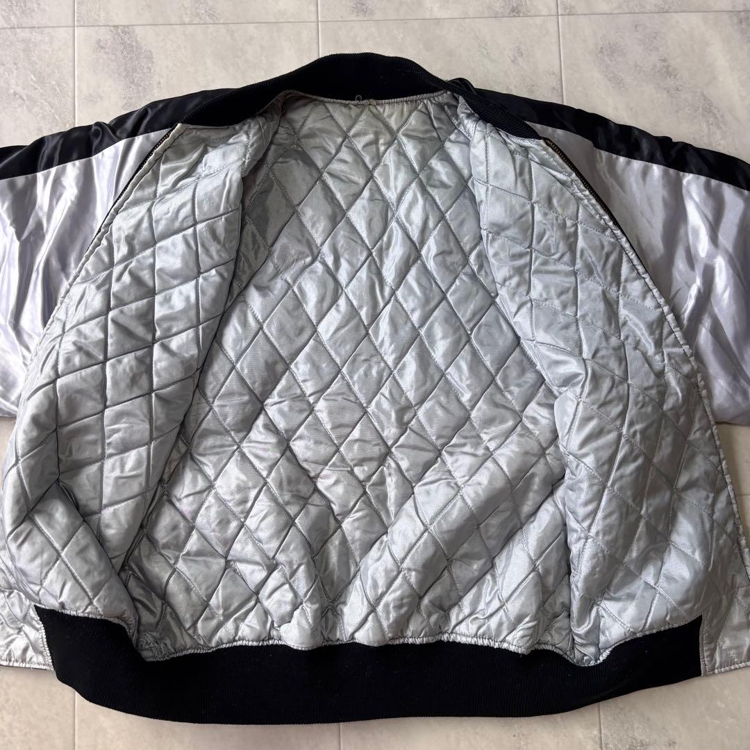 【超希少】プリンス商会 ホワイトタイガー スカジャン 白黒 刺繍 虎 ジャケット