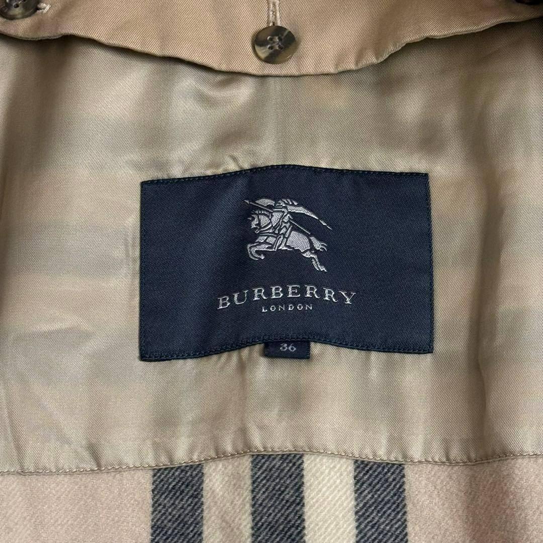 バーバリーロンドン 36 トレンチコート ライナー付属 コットン100%