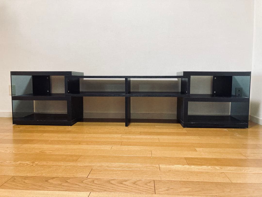 伸縮式テレビ台オープンシェルフ