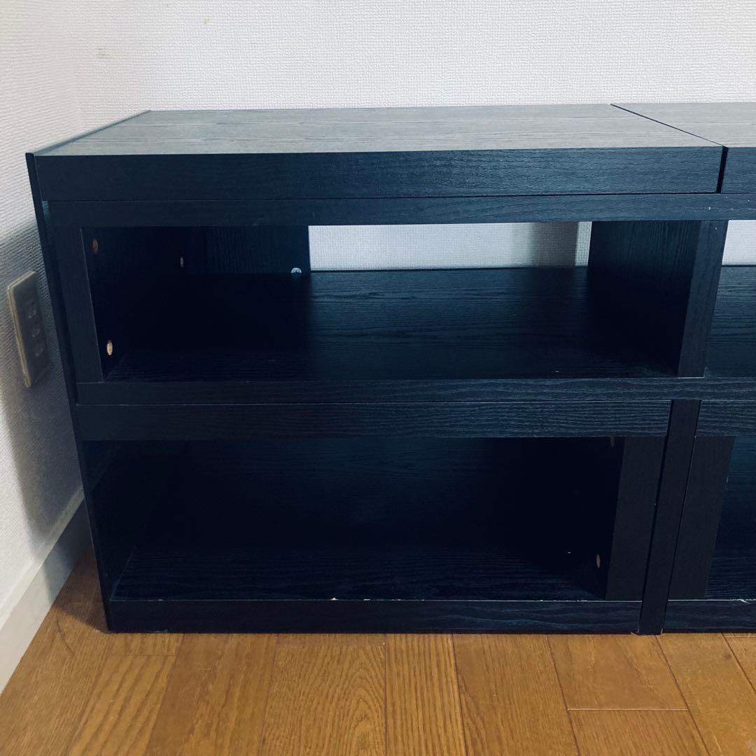 伸縮式テレビ台オープンシェルフ