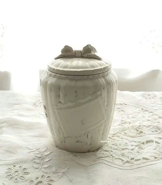 アンティーク リボンキャニスターセット