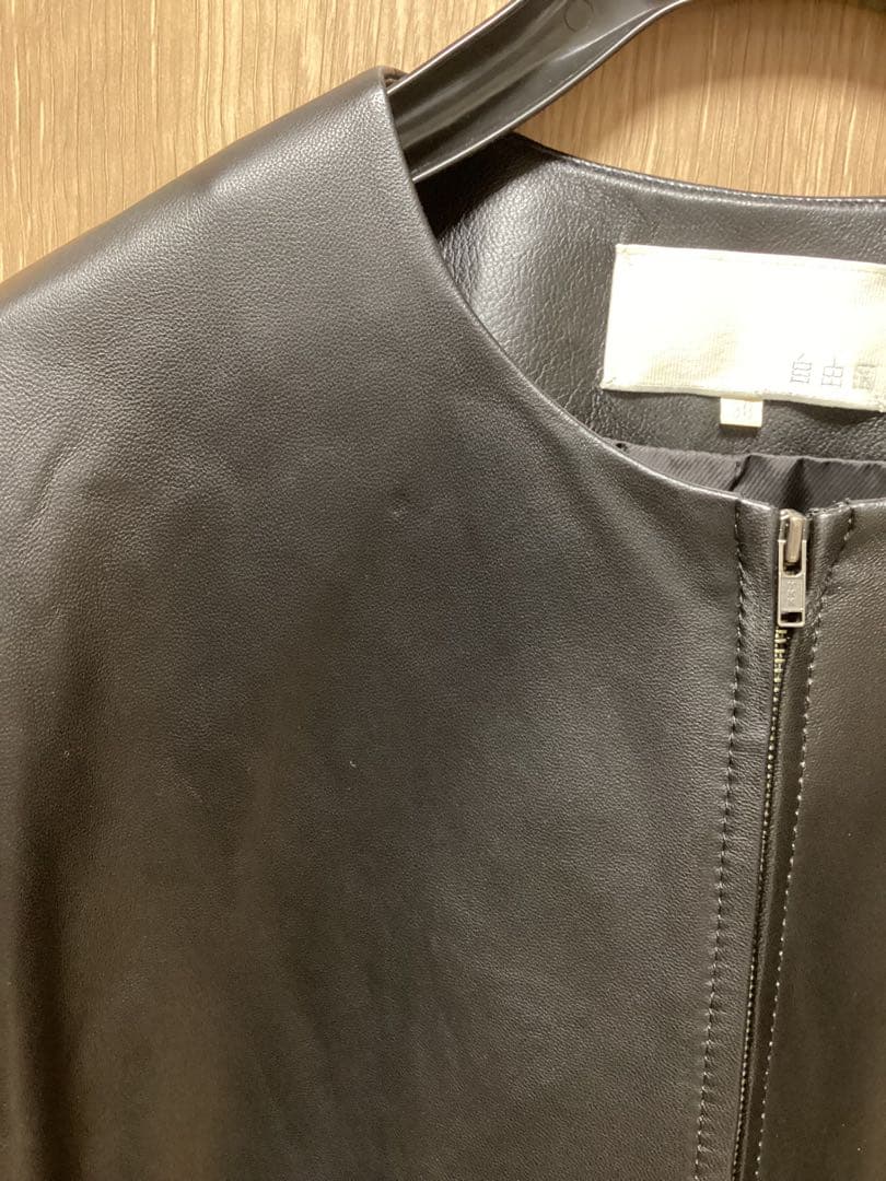 自由区　【亜希さん着用】ラムレザー ジャケット　ブラック