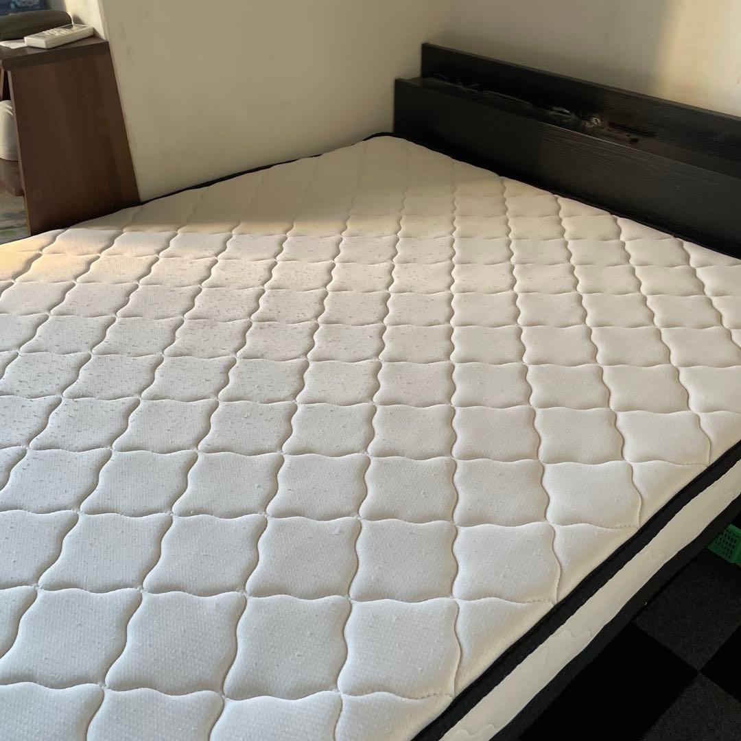 セミダブルベッド　マットレス　羽毛布団　カバー付　まとめ売り